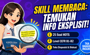 Menemukan/mengidentifikasi informasi: Mampu menemukan atau mengidentifikasi informasi penting yang secara eksplisit disebutkan dalam teks.